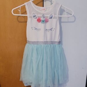 Cat & Jack White and Blue Sleeveless Sundress